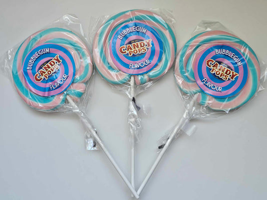 Candy Pop Bubblegum Lollies